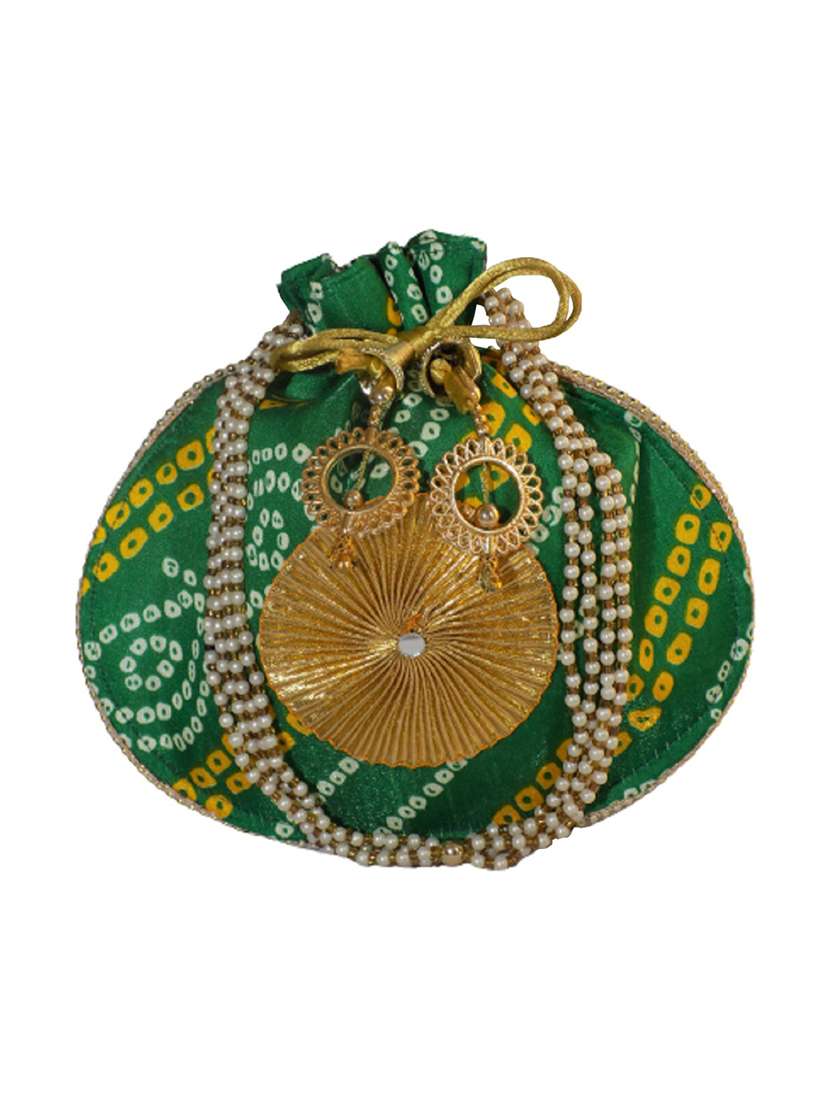 multi colored cotton regular potli