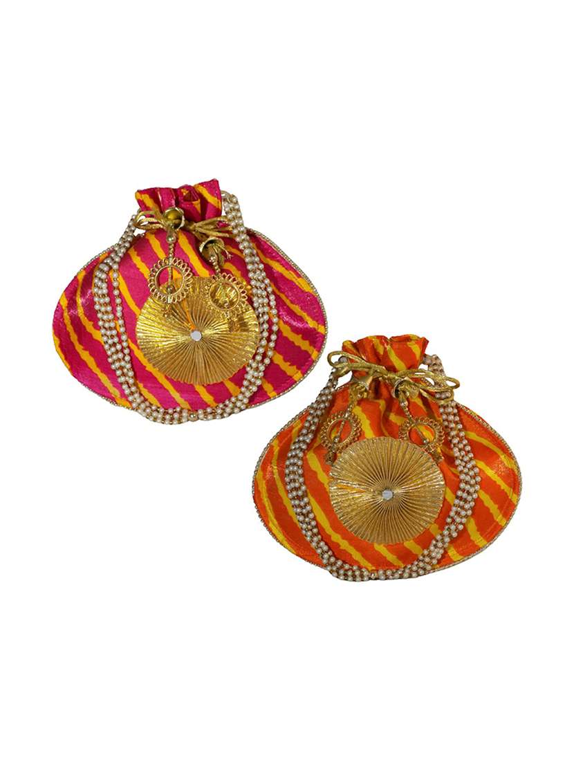 multi colored cotton regular potli