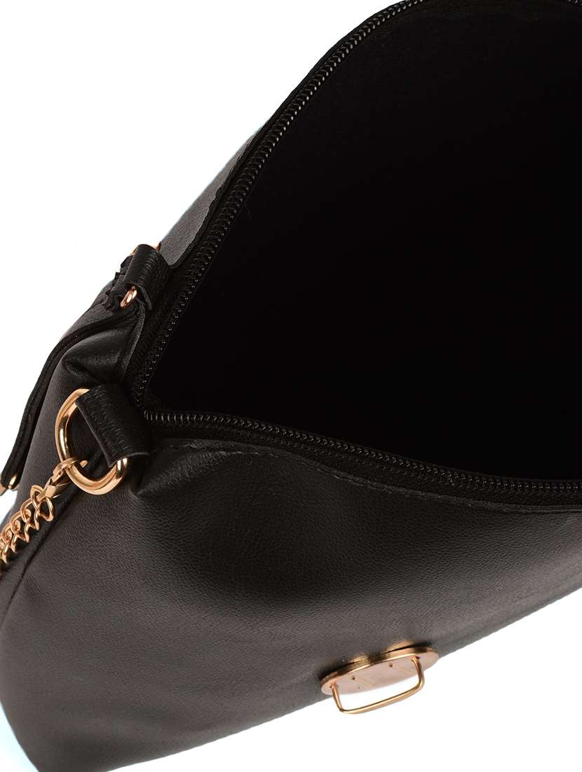black leather sling bag - 18906456 -  Standard Image - 2