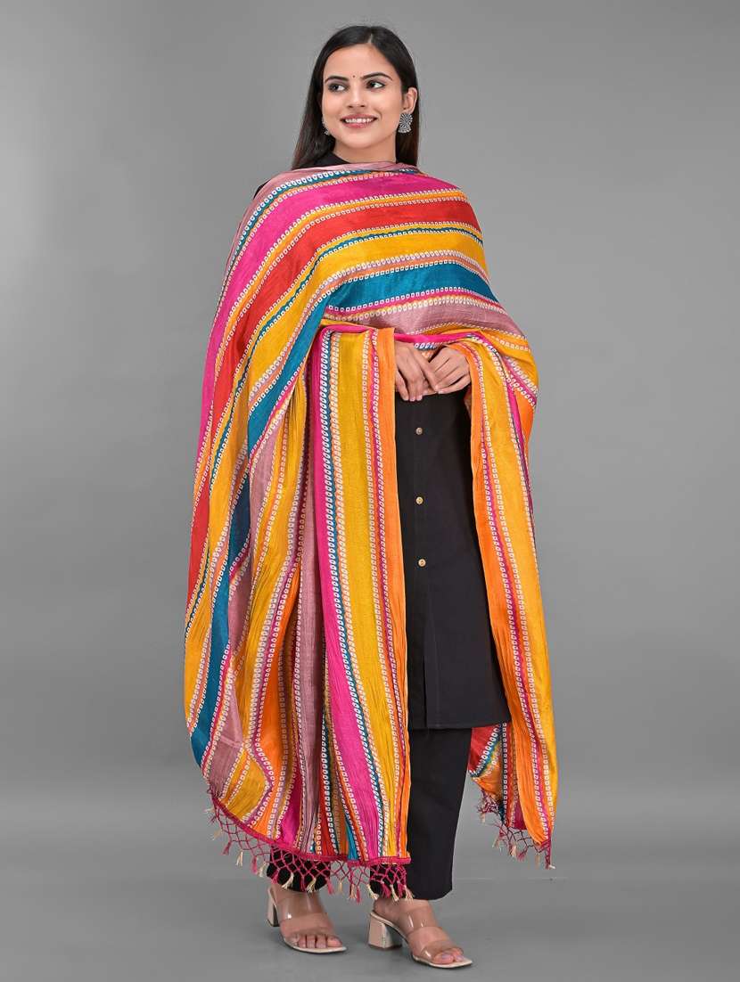 multi colored dupatta - 18906605 -  Standard Image - 2