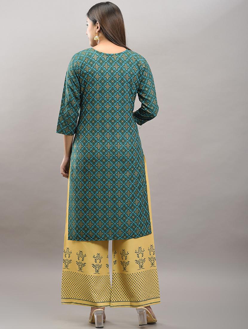 printed straight kurta set - 18908101 - Standard Image - 2