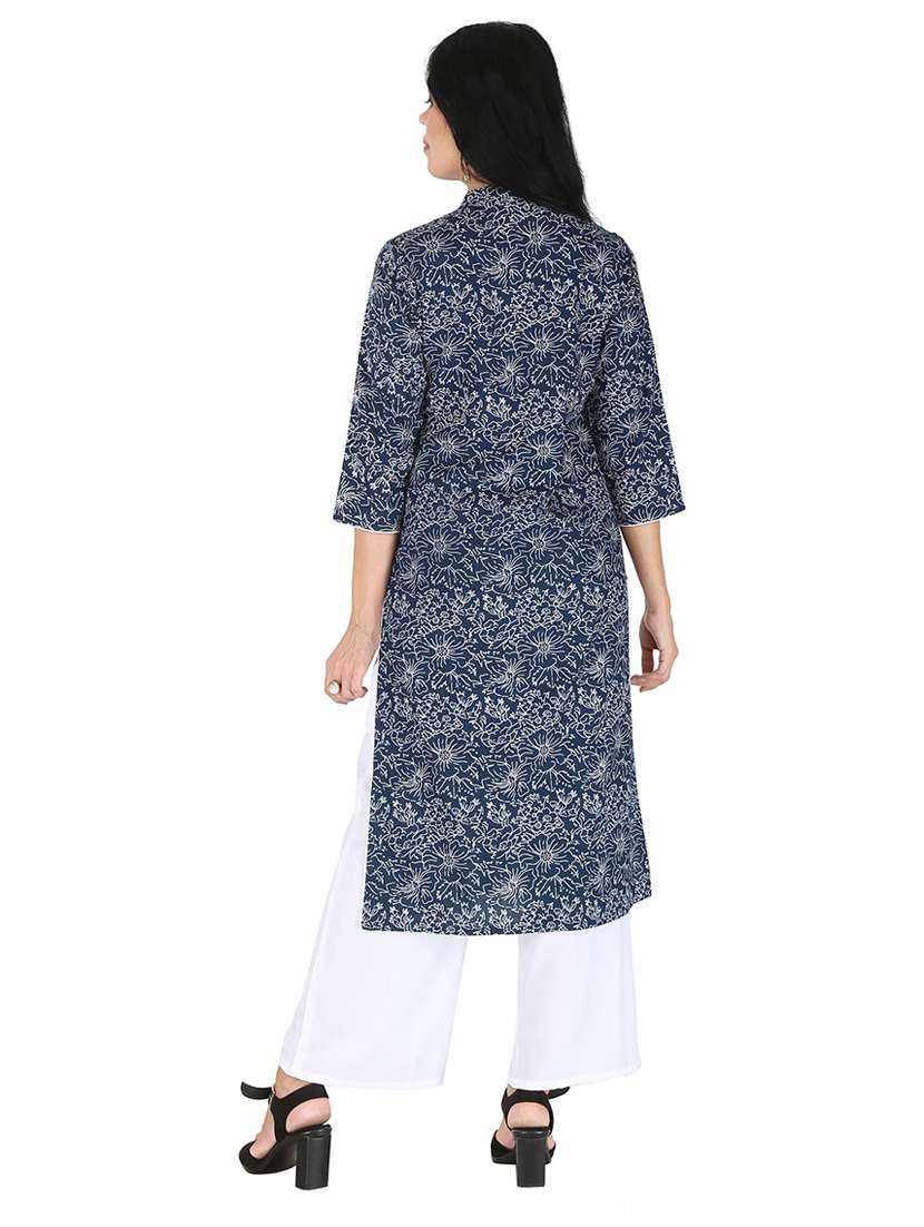 women's straight kurta - 18908178 -  Standard Image - 2