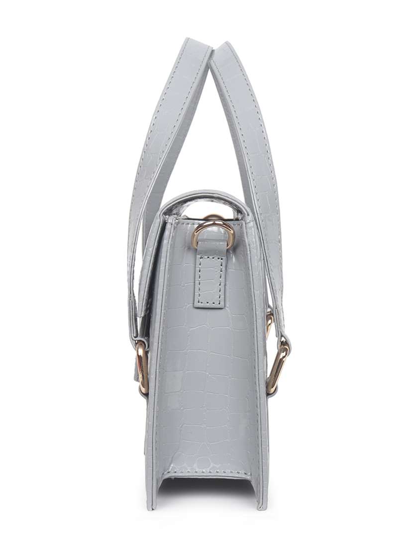 grey leatherette (pu) sling bag - 18909279 -  Standard Image - 2