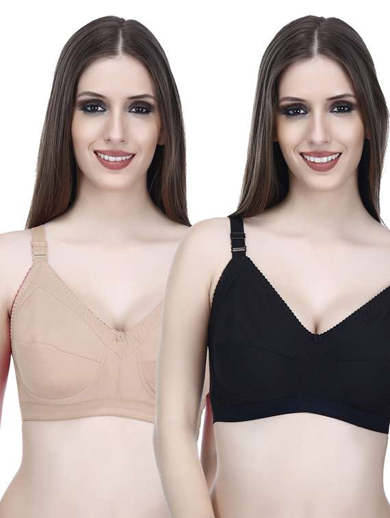 pack of  2 - cotton regular bra
