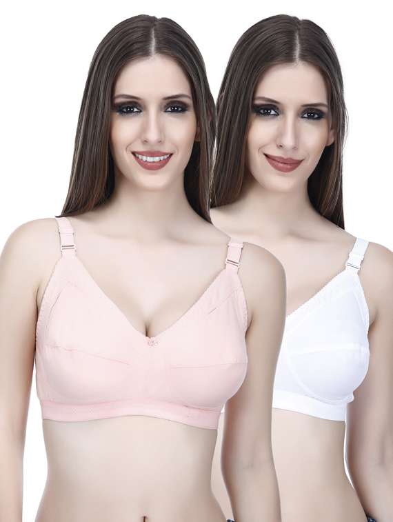 pack of  2 - cotton regular bra