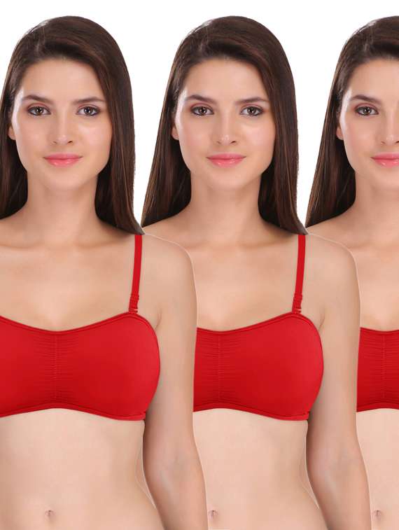 pack of 3 - cotton minimizer bra