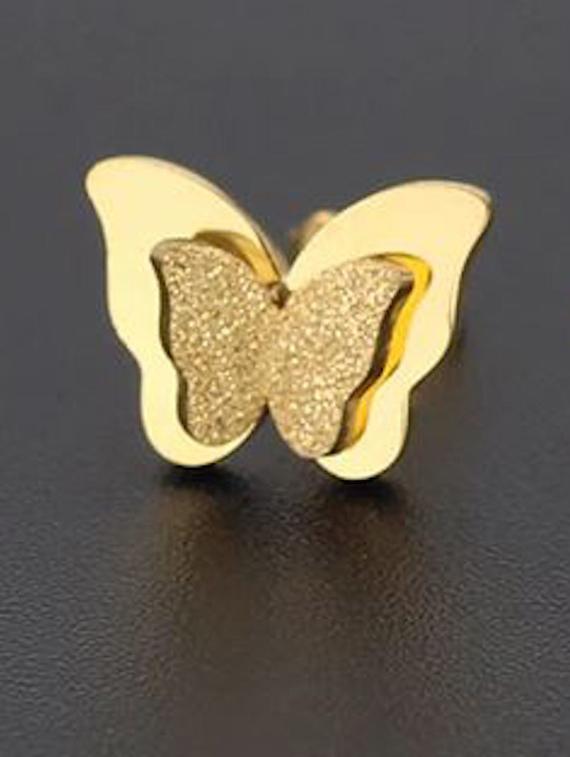gold-plated clip on studs earrings - 18910334 - Zoom Image - 0