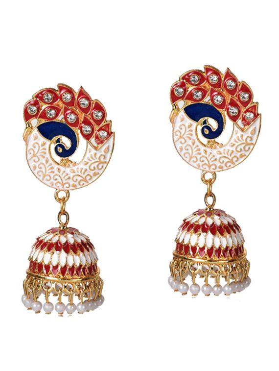 multi colored metal  earring - 18910431 -  Zoom Image - 0
