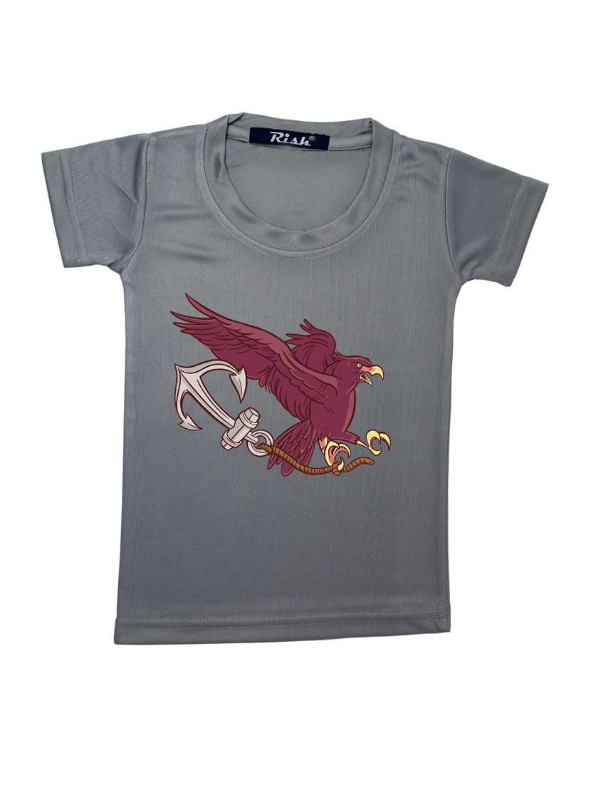 boys round neck graphic t-shirt