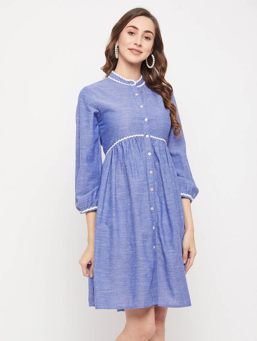 women's self design dress - 18913093 - Standard Image - 0