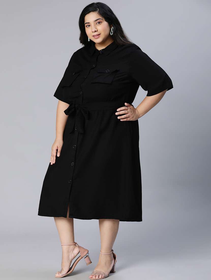 women's shirt solid dress - 18913114 - Standard Image - 2