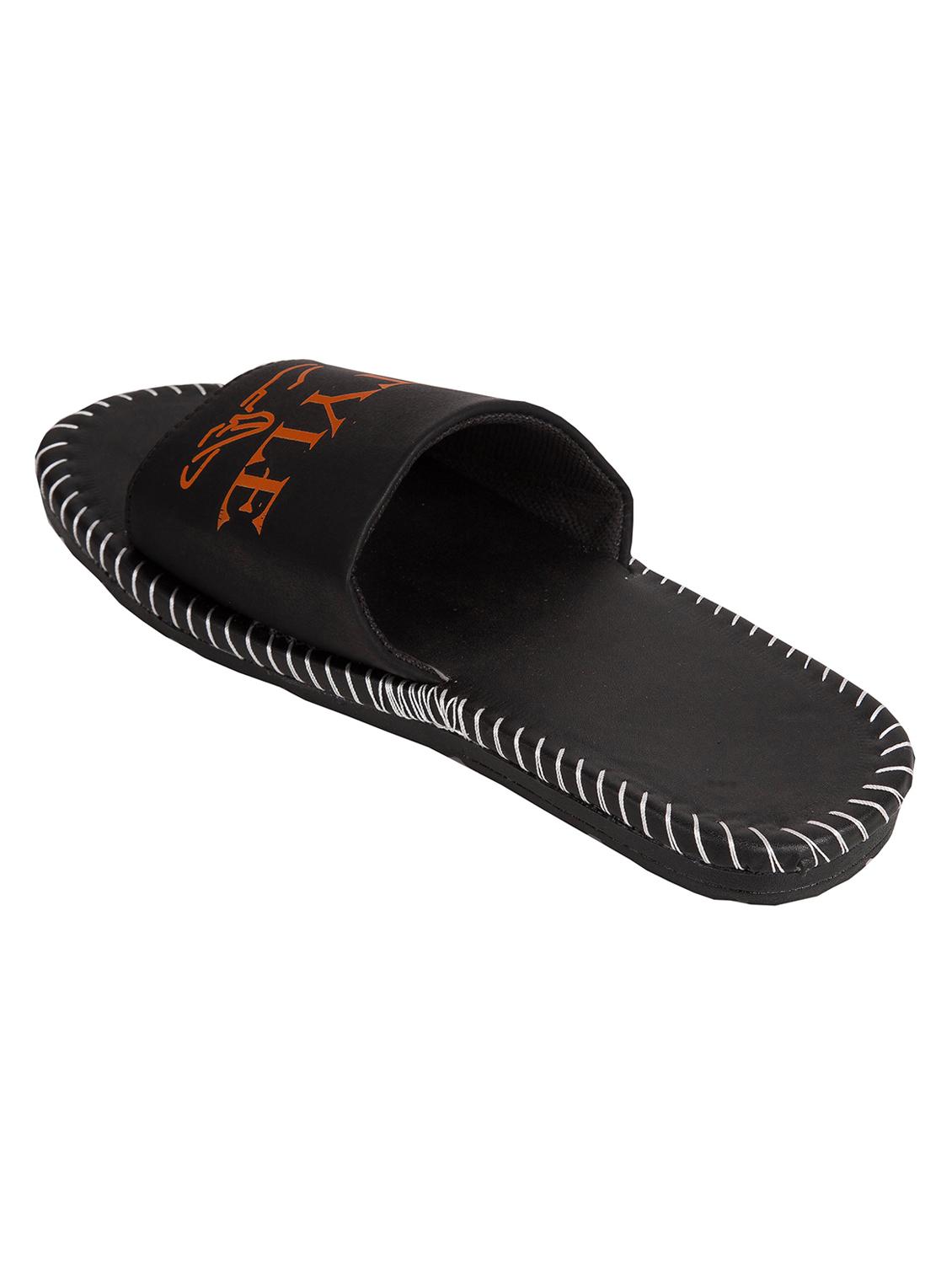black slip on flip flop - 18928880 - Standard Image - 2