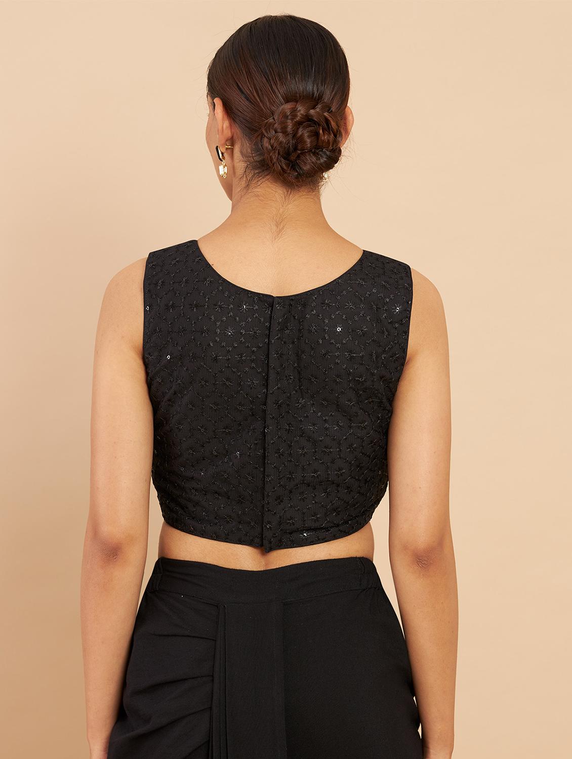 embellished black blouse - 18929348 - Standard Image - 2