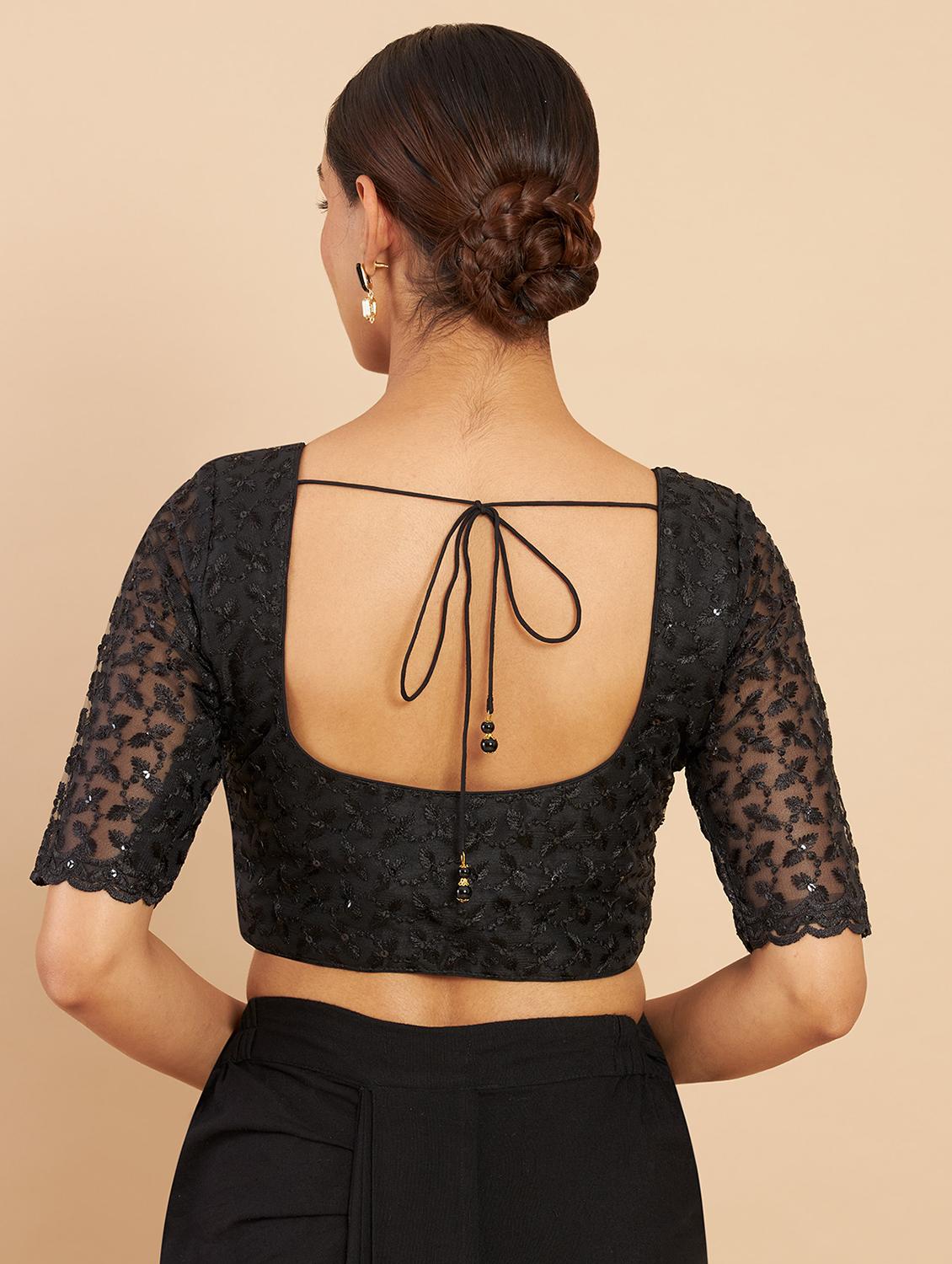 embellished black blouse - 18929368 - Standard Image - 2