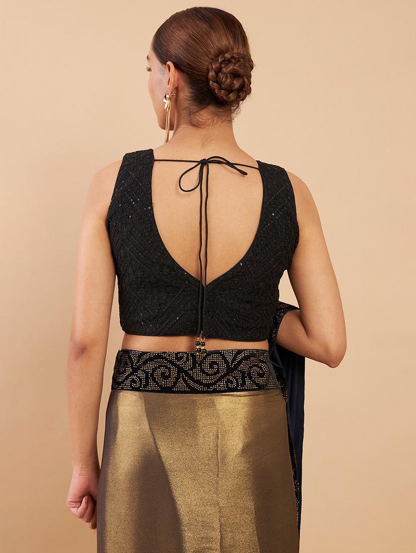 embellished black blouse - 18929427 - Standard Image - 2