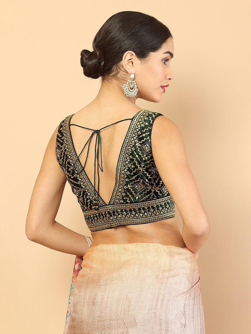black embroidered blouse - 18929612 - Standard Image - 2