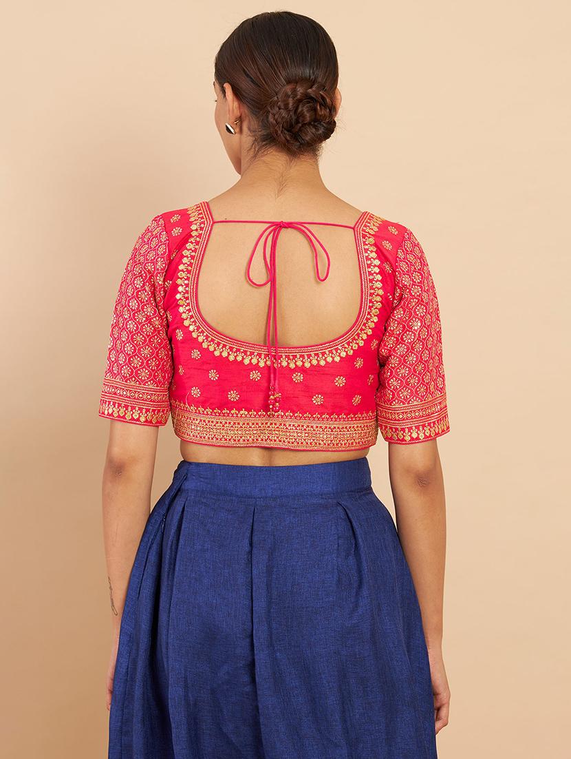 pink embroidered blouse - 18929679 - Standard Image - 2