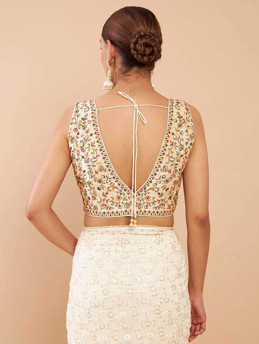 white printed blouse - 18929758 -  Standard Image - 2