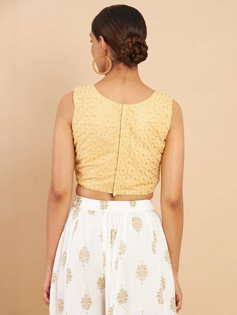 gold embroidered blouse - 18929794 -  Standard Image - 2