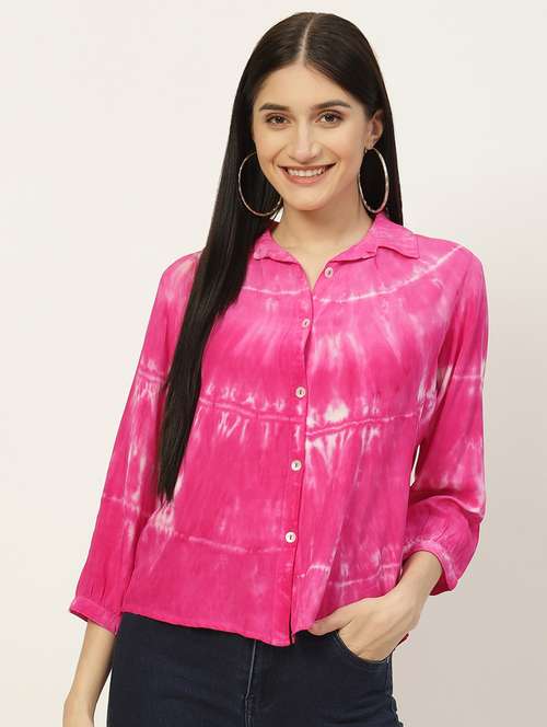 women's straight collared top - 18935650 -  Standard Image - 0