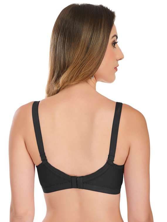 black polyamide minimizer bra - 18940234 - Standard Image - 2