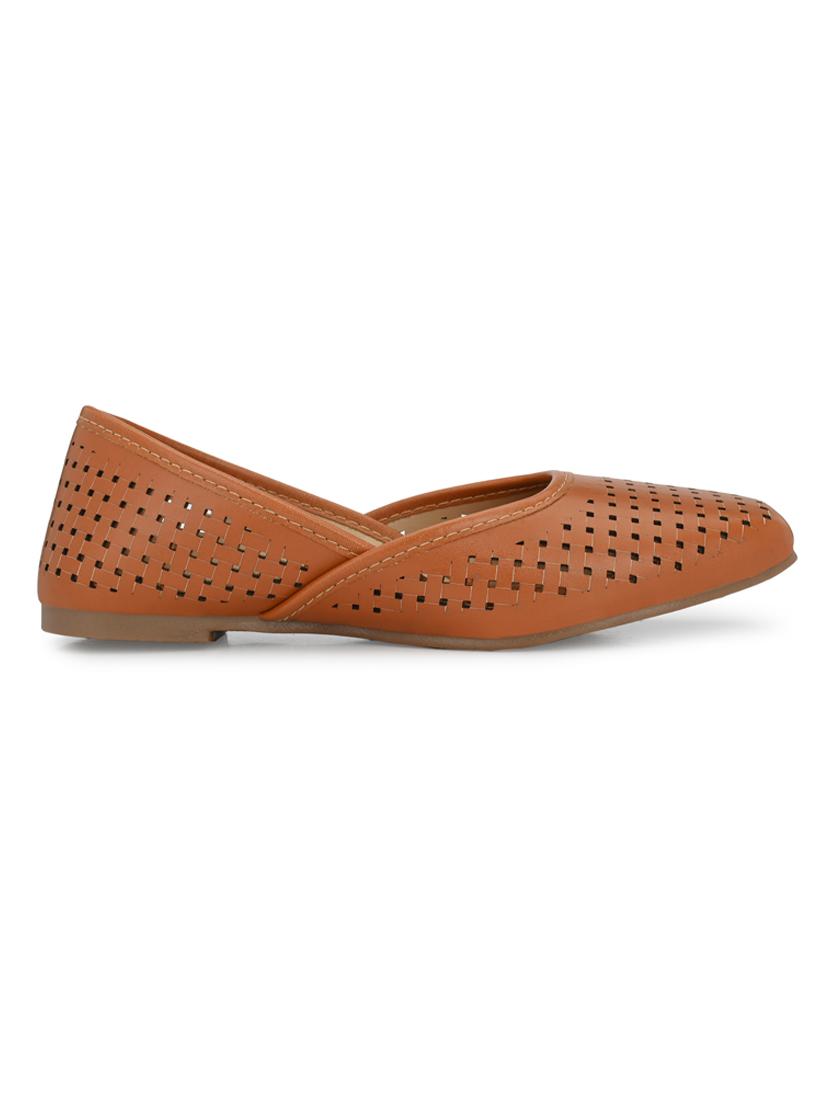 tan synthetic slip on ballerina - 18949224 - Standard Image - 2