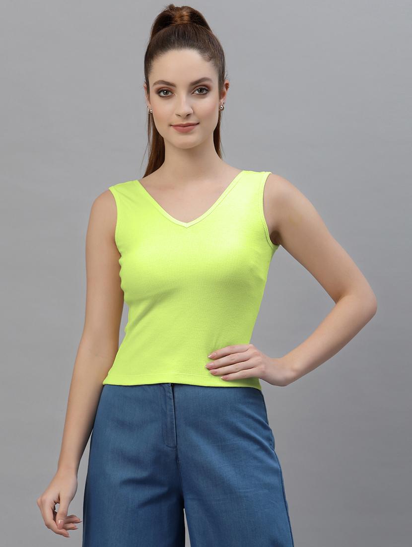 women's crop round neck top - 18949458 - Zoom Image - 0