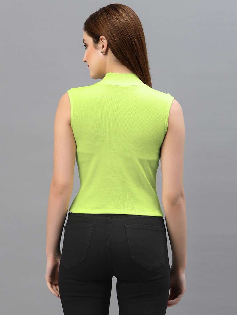 women's crop turtle neck top - 18949472 - Standard Image - 2