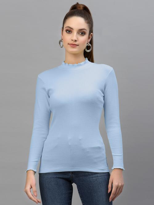 women's straight turtle neck top - 18949491 -  Standard Image - 0