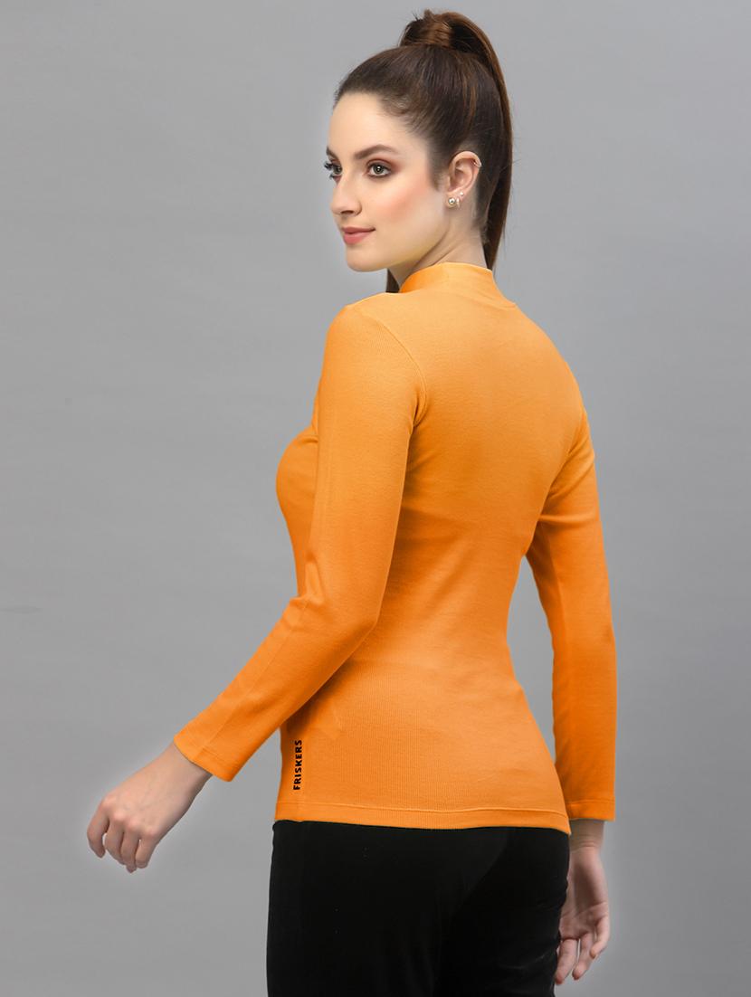women's straight high neck top - 18949499 - Standard Image - 2