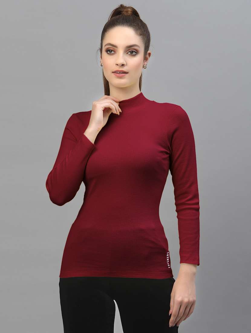 women's straight turtle neck top - 18949501 -  Zoom Image - 0