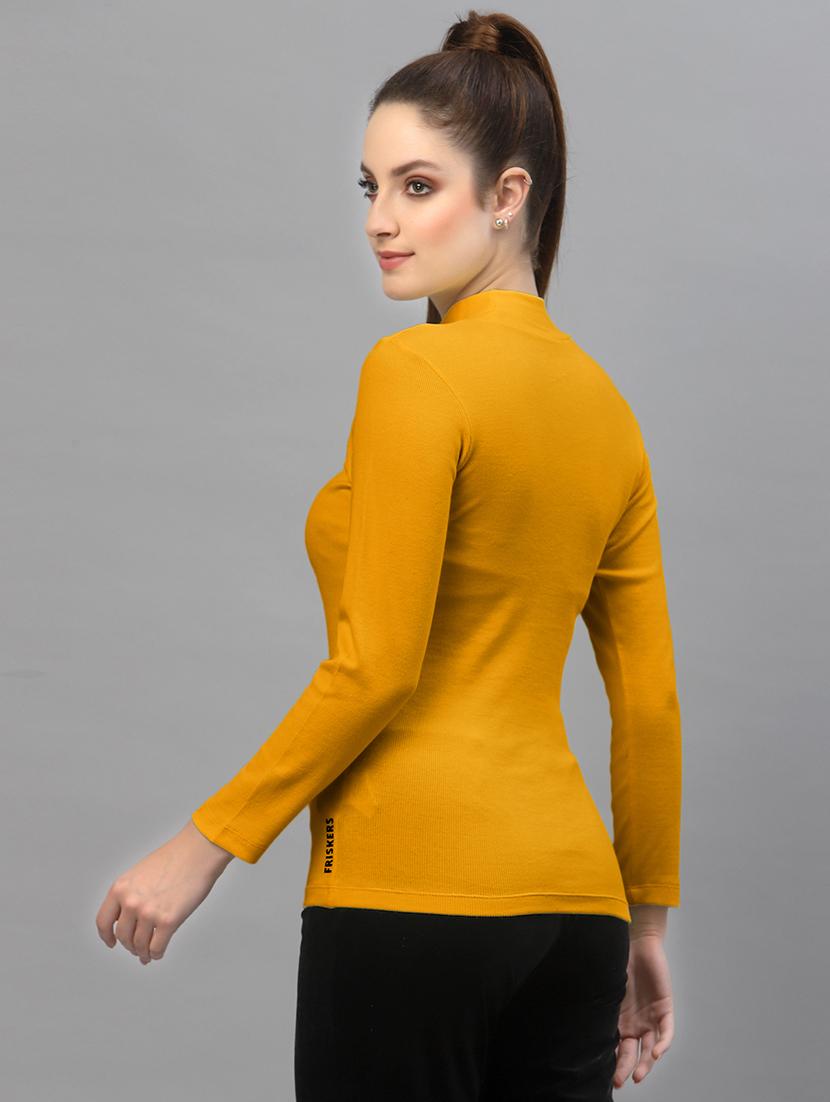 gold cotton regular top - 18949506 - Standard Image - 2