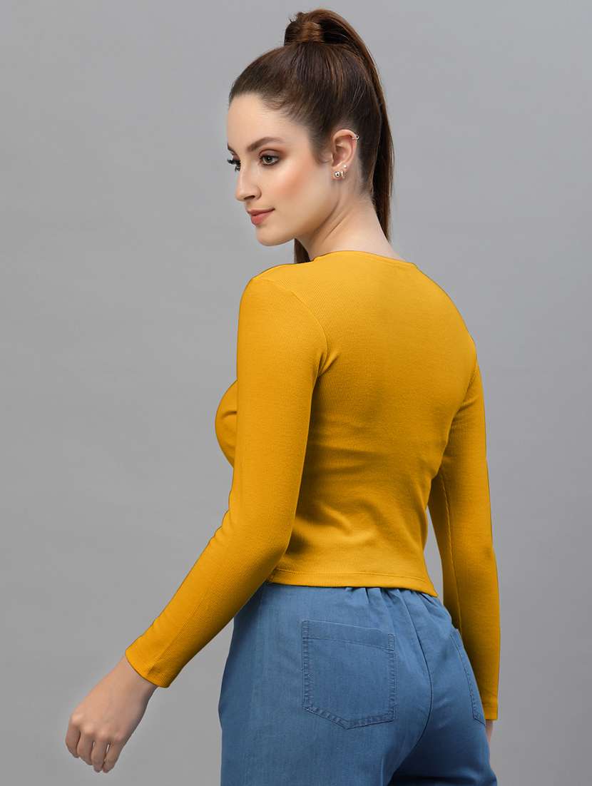 women's plain round neck top - 18949520 -  Standard Image - 2
