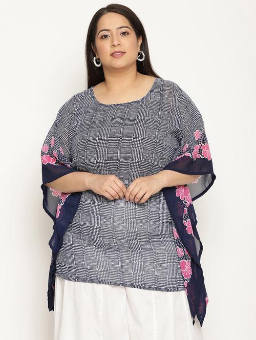 women's a line round neck top - 18950679 - Standard Image - 0