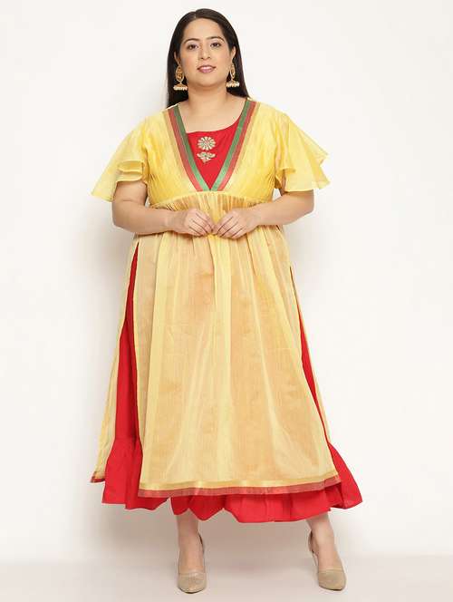 women's layered kurta - 18950704 -  Standard Image - 0