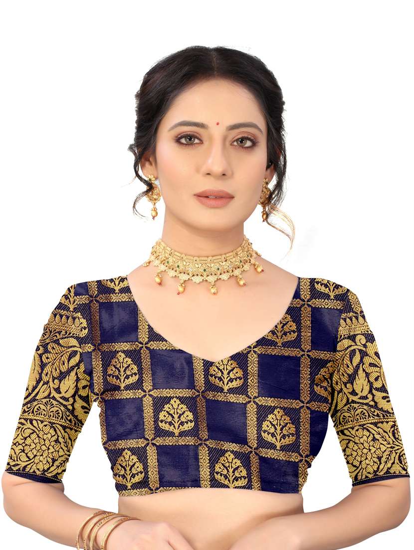 women's banarasi saree with blouse - 18950913 -  Standard Image - 2