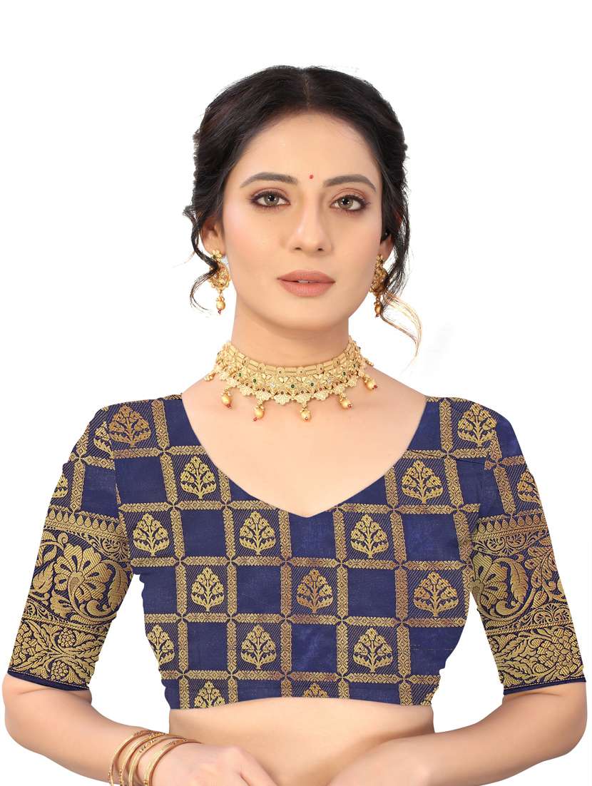 women's banarasi saree with blouse - 18950916 -  Standard Image - 2