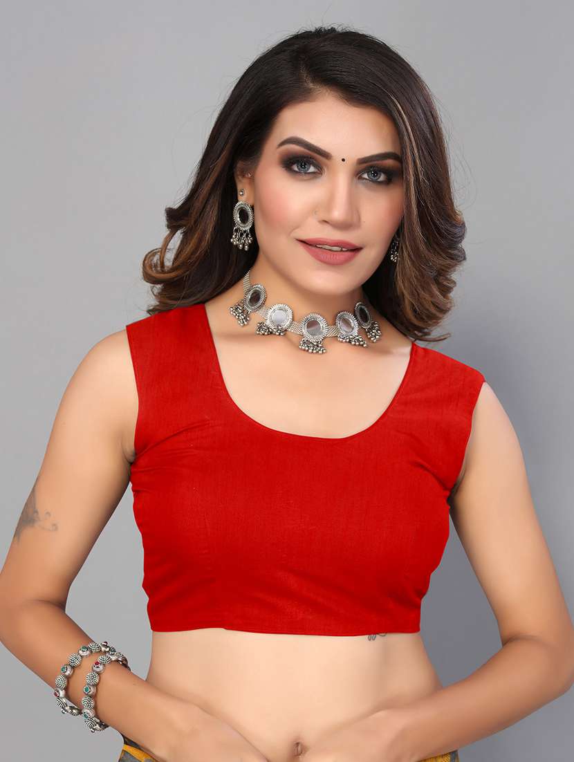 women's checks black colored saree with blouse - 18951038 -  Standard Image - 2