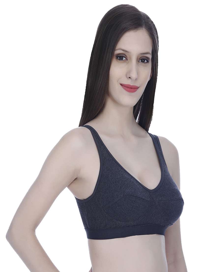 pack of 2 non padded sports bra - 18951066 - Standard Image - 2