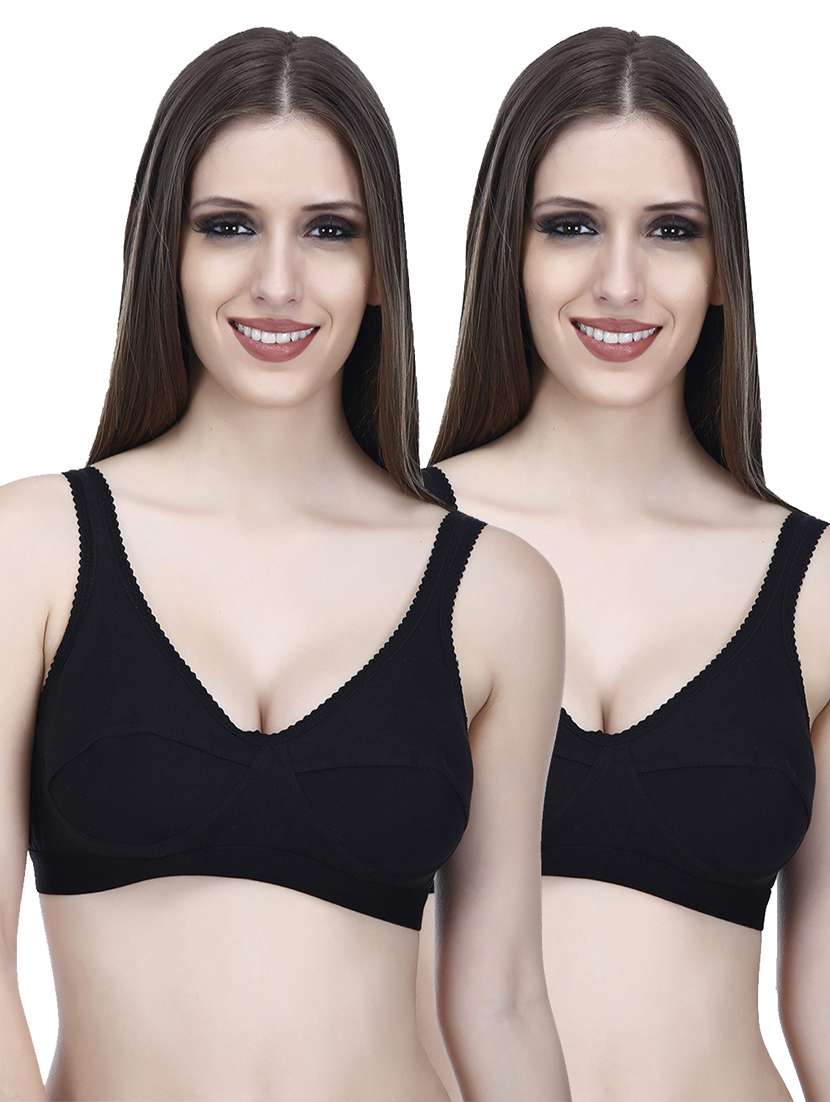 pack of 2 non padded sports bra