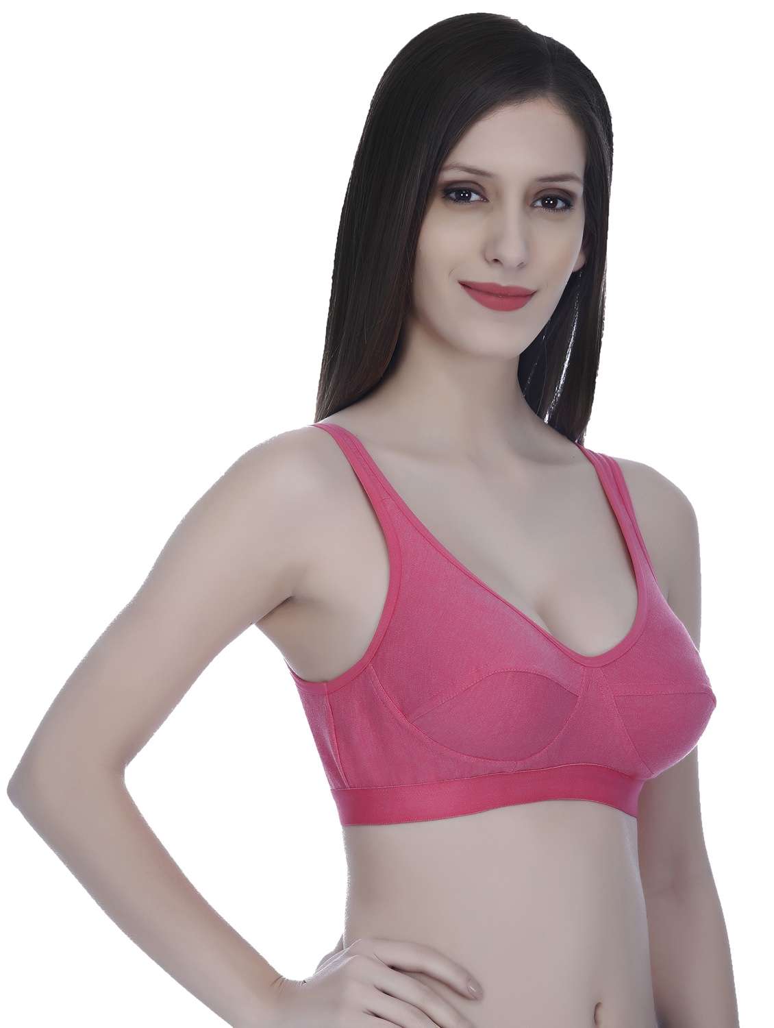 pack of 3 solid regular bra - 18951102 -  Standard Image - 7