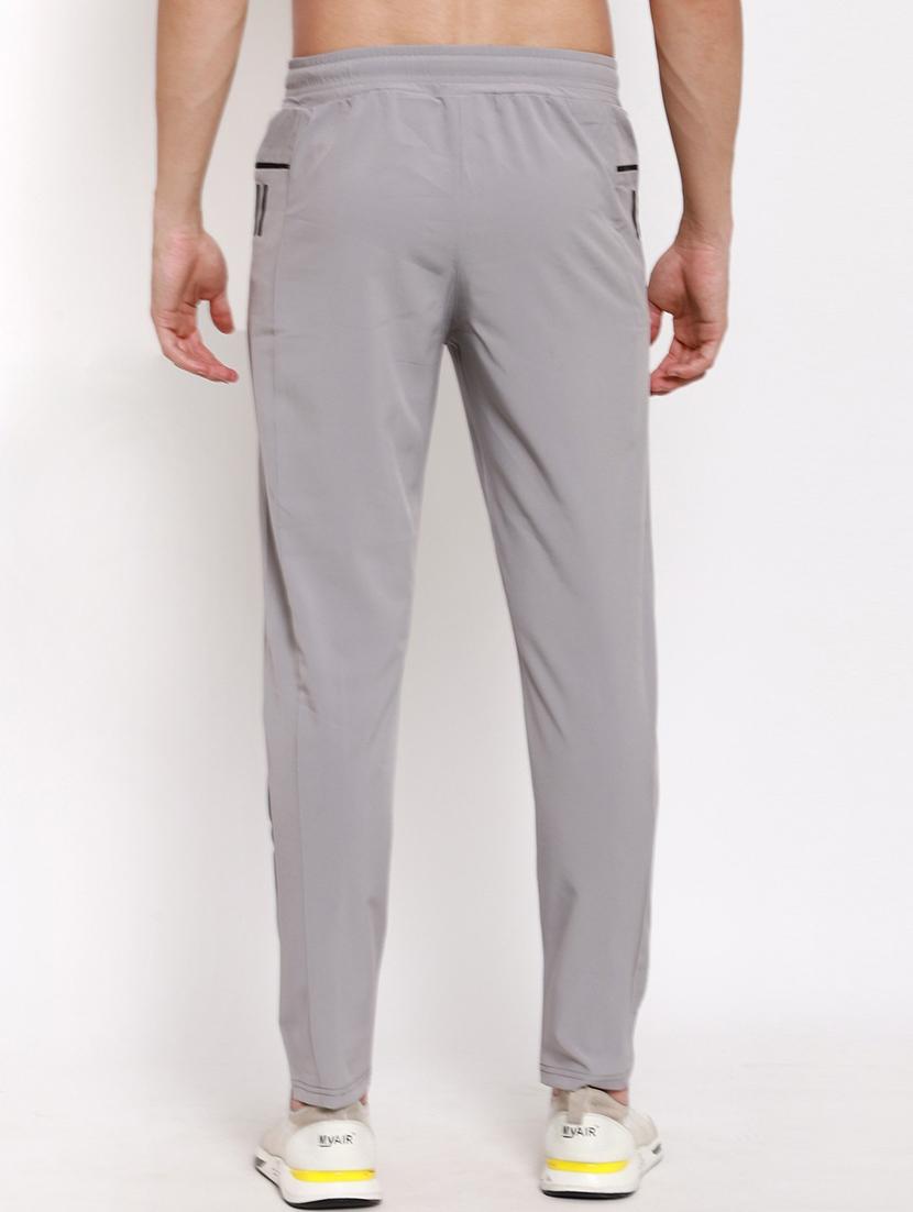 grey cotton blend track pant - 18952346 - Standard Image - 2