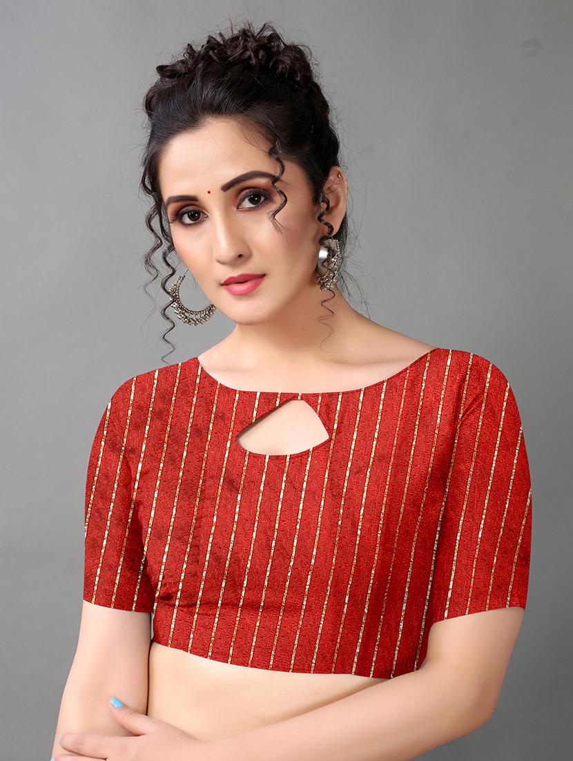 women's paisley black colored saree with blouse - 18958805 - Standard Image - 2
