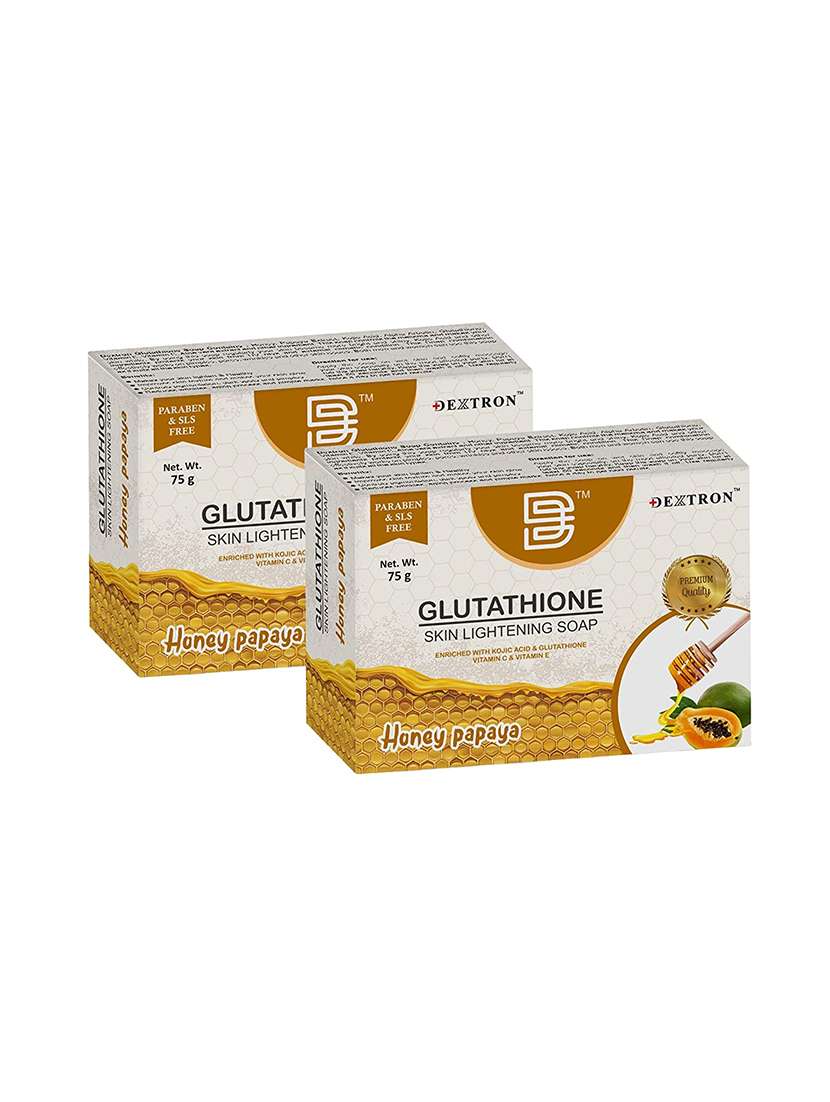 pack off 2 glutathione skin lightening soap - papaya honey