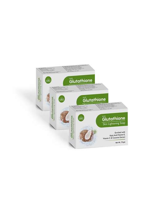 pack off 3 glutathione soap with coconut extract for skin whitening & brightening - 18959364 - Standard Image - 0