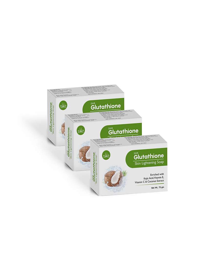 pack off 3 glutathione soap with coconut extract for skin whitening & brightening - 18959364 - Zoom Image - 0