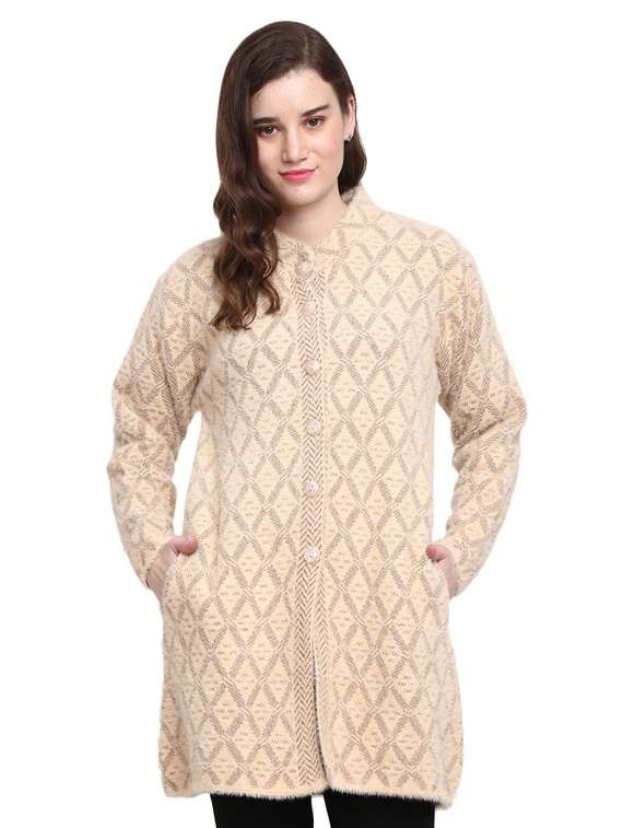 button up front wool cardigan