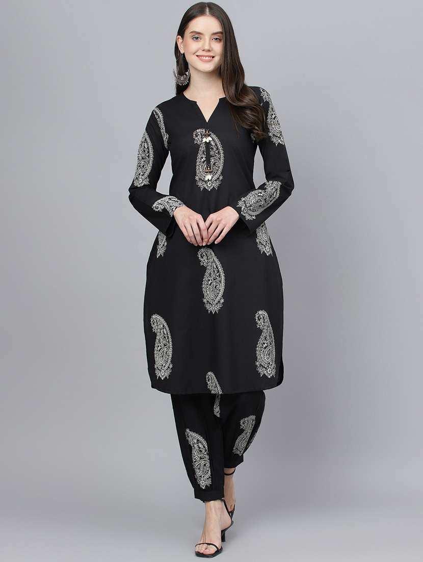 women paisley kurta salwar set