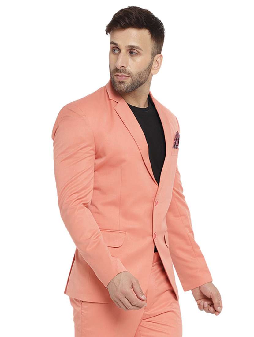 cotton blend casual blazer - 18961917 - Standard Image - 2