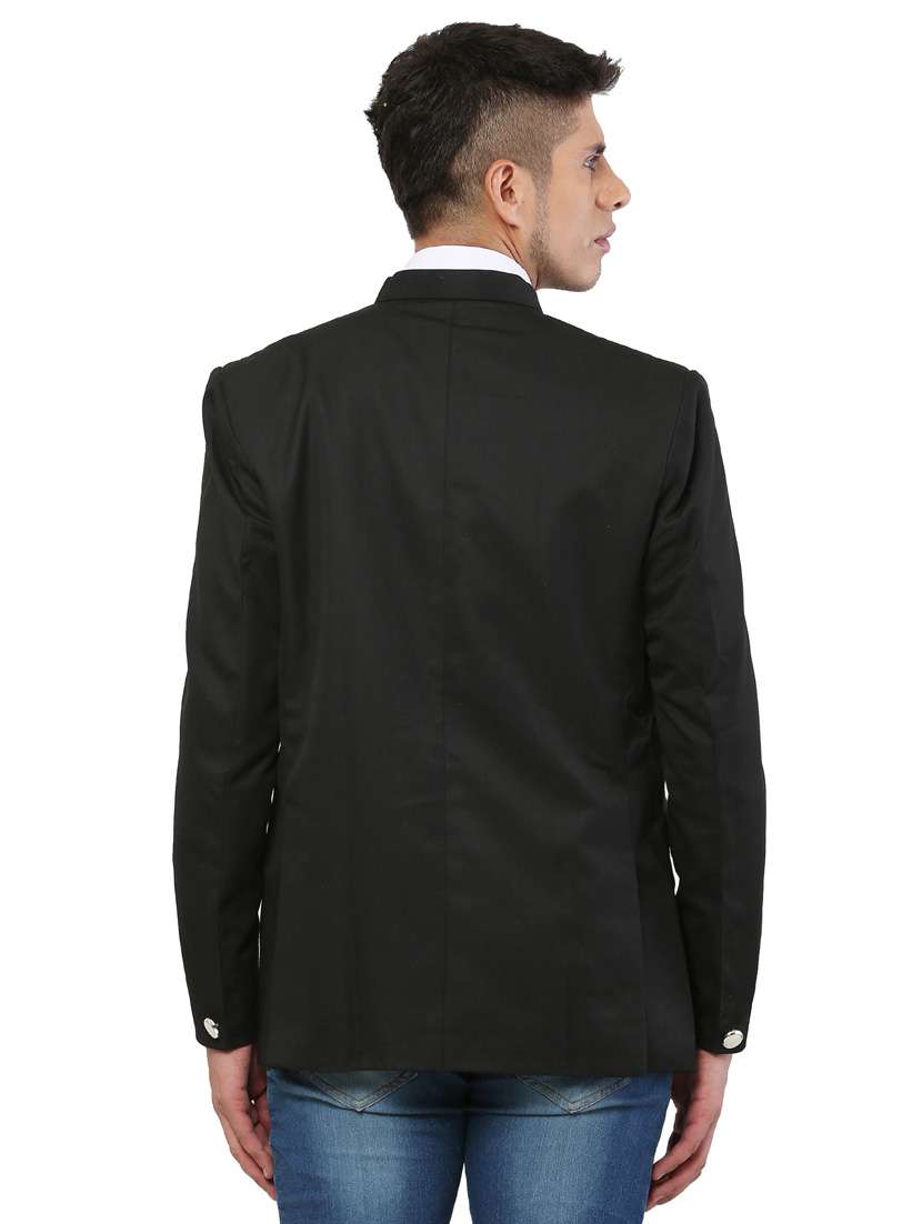 cotton blend casual blazer - 18961924 - Standard Image - 2
